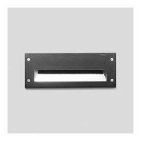 Silver 18W Fluorescent Recessed Wall Luminaire