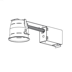 4000 Series 3 in. 20W MR16 Remodel Housing, Electronic Converter 120V