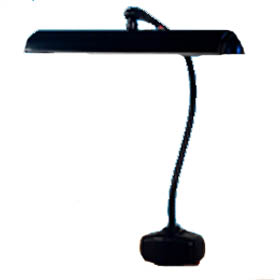 Black 2-Lamp 15W Fluorescent 22 in. Flex Arm Task Light