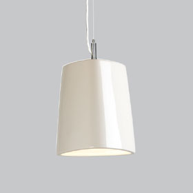 Tri Ecru 100W Incandescent Soft Pyramidal Shape Pendant Fixture 120V