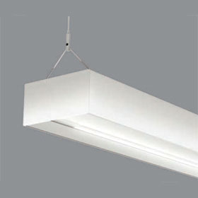 Ridge 8 ft. 2-Lamp 54W T5HO Fluorescent Direct/Indirect Pendant Fixture