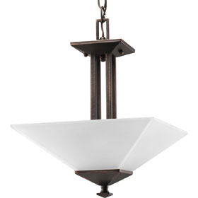 North Park Venetian Bronze 2-Light Semi Flush Ceiling Light
