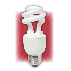 CXL 15W 3500K Mini Spiral Compact Fluorescent Lamp, Medium Base